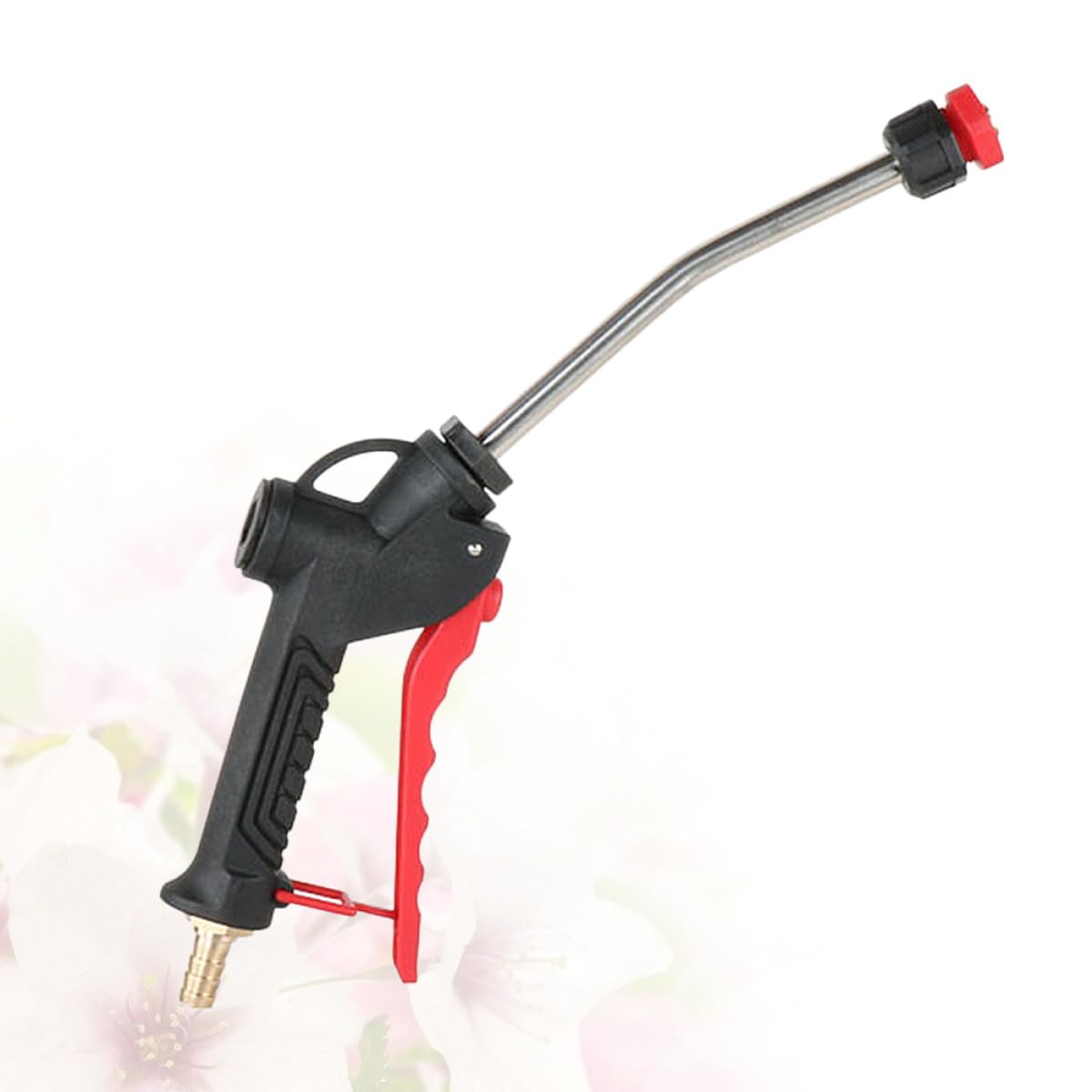 VALICLUD Sprühkopf Zufällige Kunststoffanschluss und Kindersicherer 8mm Reinigungswasser Sprühdüse mit Kupfer Aufhängeöse Effiziente Farbe für Autos Autopflege zu Hause und Garten