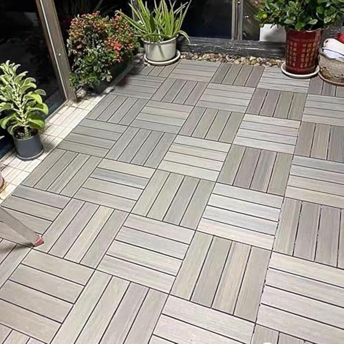Dalle de sol extérieure clipsable et durable lavable pour protection jardin