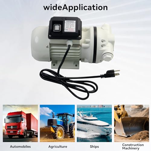 Image of SWANGE 10GPM DEF Transfer Pump Kit, 110V 550W Self-Priming, w /DEF Nozzle, for Truck Tractor Farm Urea /DEF Fluid Transfer Solution