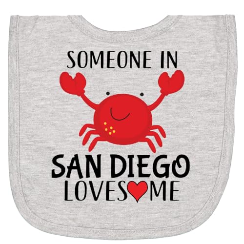 inktastic Someone in San Diego Loves Me Gift Newborn Bib