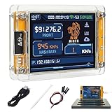 BORDEAG NerdMiner V2 Bitcoin Miner 1020KH/s, ESP32 WROOM BTC Solo Lottery Bitcoin avec écran TFT 2,8