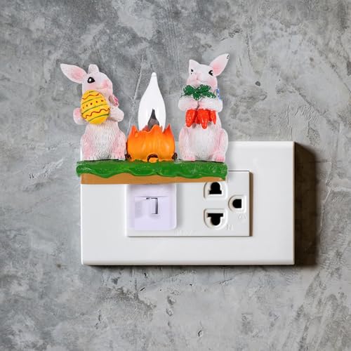 Lámpara de mesa de noche con diseño de conejo ARTIBETTER miniatura 6