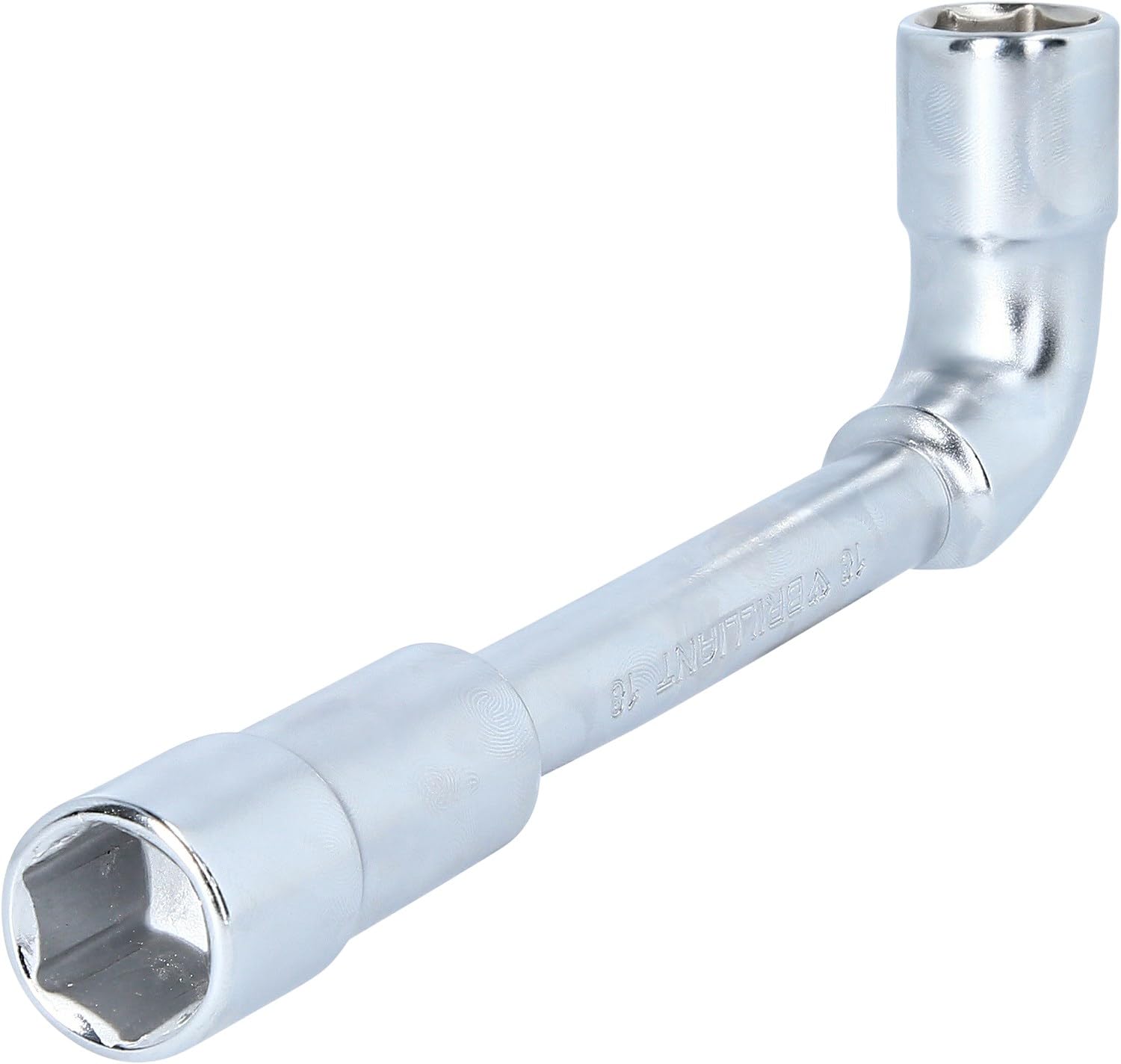 BRILLIANT TOOLS BT015018 Chiave a bussola doppia, curvata, 18 mm [Powered by KS TOOLS]