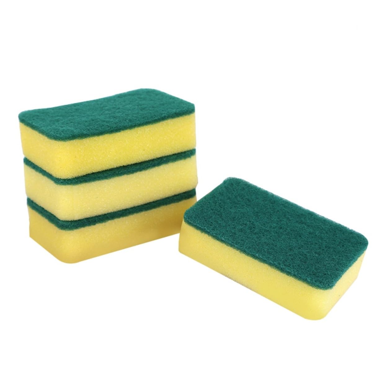 FONDOTIN 11x7x3cm Double-Sided Kitchen Cleaning Sponge Dish Scrubber High-Density Scouring Pad Reusable Sponge Set