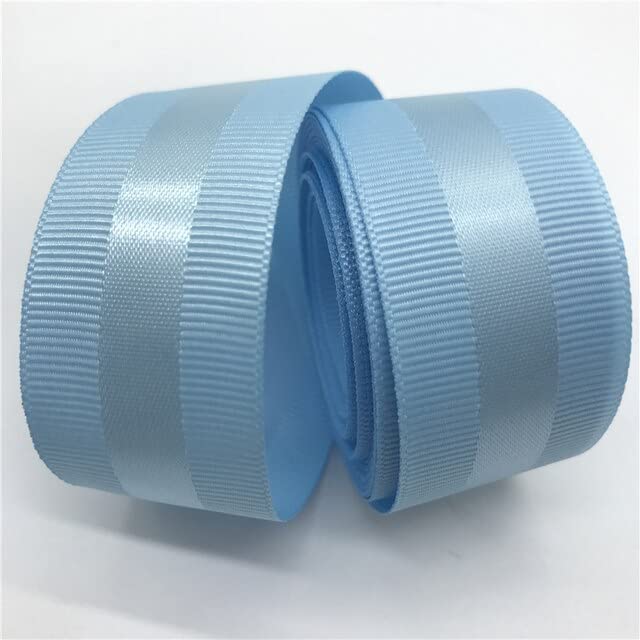 AHUI Cinta de raso con borde de grosgrain de 45 yardas/lote (25 mm) para decoración de bodas de Navidad