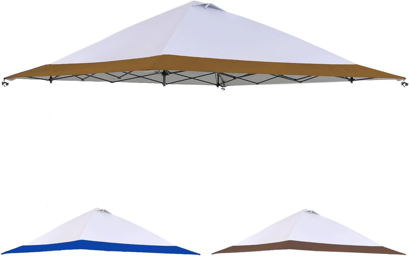 13x13 Canopy Replacement Top Cover,Single Tier Waterproof Silver Coated Canopy fits Coleman Outdoor Garden Camping Tent(Top Only not Include Frame