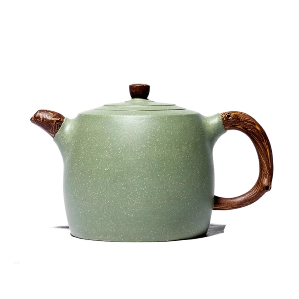 TYUHDUYUR 390ml Handmade Teapot Classic Yixing Clay Tea Pot Chinese Zisha Filter Kettle Tea Set Accessories (Gray 15.5 * 9.8 * 5.6cm)
