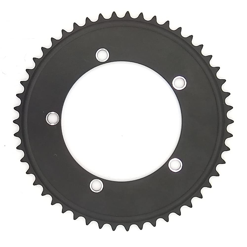 MeeyI Bike Chainring 130 BCD Fixed Gear Chain Ring 44T 46T 48T 50T 52T 53T Fixie Road Track Bike Chainwheel Single Speed 130mm BCD Chainring Reda (50T)