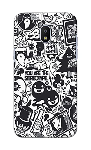 Image of Printed Hard Back Cover Case for Samsung Galaxy J2 2018 | Samsung J2 Pro 2018 | Grand Prime Pro 2018 Back Cover (Mixed Cartoon) -1302