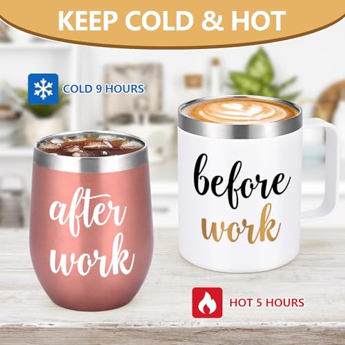 Gtmileo Conjunto de presente antes do trabalho depois do trabalho, presentes de trabalho de escritór