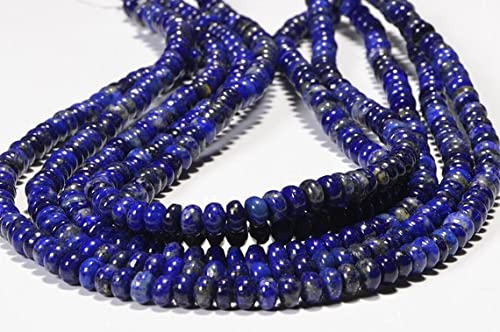 Perles lapis-lazuli bleu naturel 6.4mm pour réparer et personnaliser vos bijoux en pierre