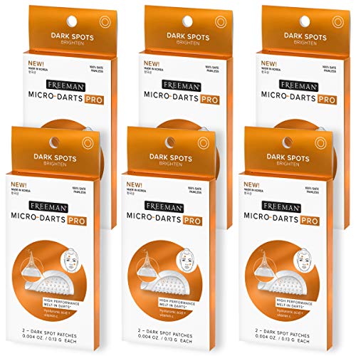 Freeman Freeman Beauty Micro-darts Pro - Brighten Dark Spots + Facial Moisturizing Hyaluronic Acid, 6 count
