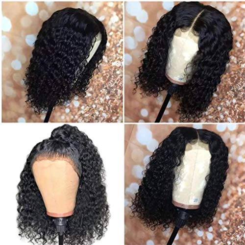 Perruque Glueless lace front résistante à la chaleur et vagues naturelles