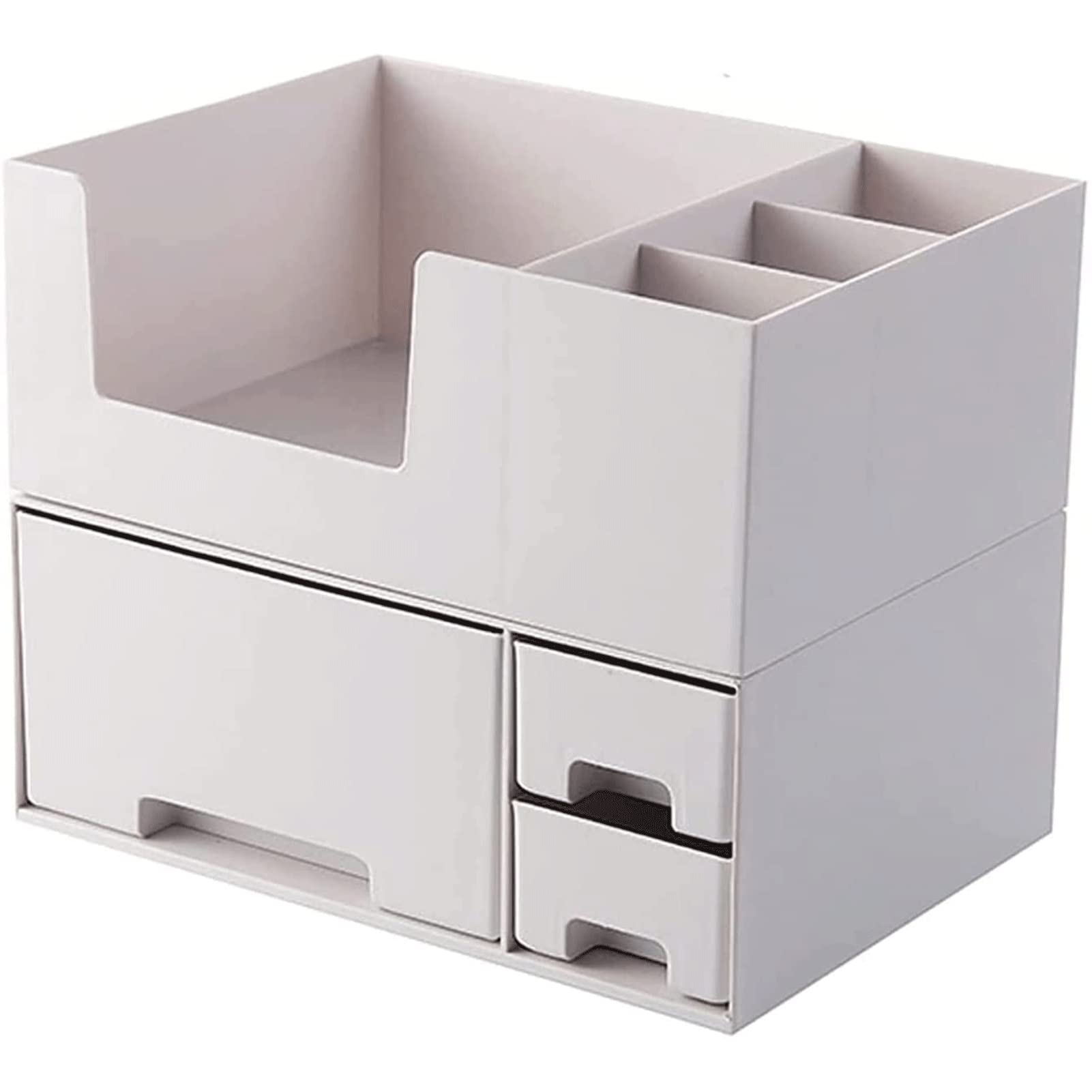 【化妆品】Makeup Organizer and Storage Skin Care Cosmetic Display Case with （收纳盒）3 Drawers Make up Stands for Jewelry Hair Accessories Beauty Skincare Product Organizing with Mirror