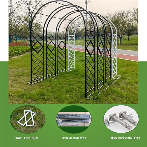 Arche de jardin facile à assembler pour plantes grimpantes et mariage