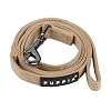 PUPPIA Two Tone Dog Lead Strong Durable Comfortable Grip Walking Training Leash for Small & Medium Dog, Beige, Large