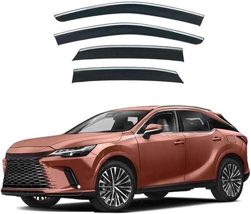 FengXH 4Pcs Smoke Tint Car Window Deflectors for Lexus RX 2023+