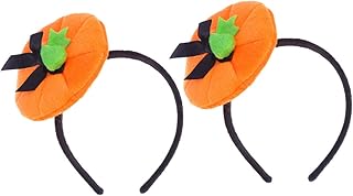 Amosfun 2pcs Pumpkin Hairband for Kids Pumpkin Hair Hoop Pumpkin Hair Clip Pumpkin Hat Hairpin Pumpkin Headwear Pumpkin Hairpin Barrette Hair Clips Halloween Child Hair Accessories