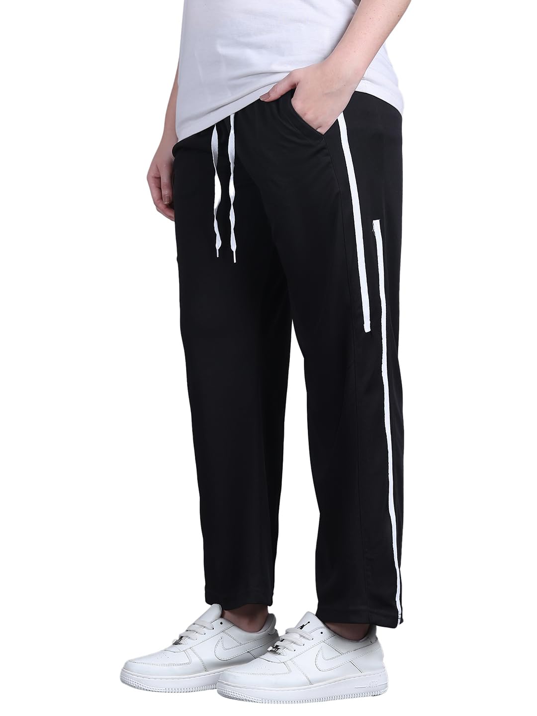 mack jonney Striped | Relaxed Fit | Polyster Lycra Trackpant for Women-M01-picture-39