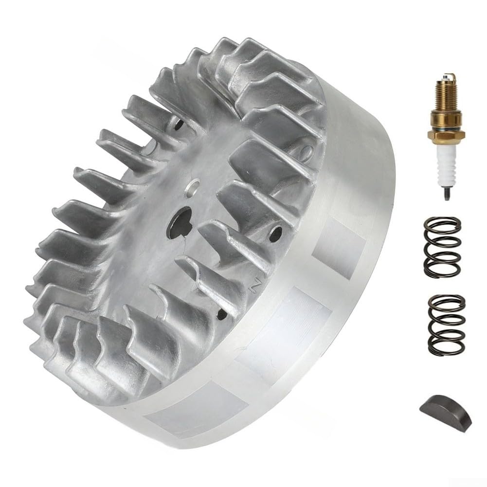 Aluminium Schwungrad 69730 69736 für Predator 212cc Nicht-Hemi, 10.000 U/min, mit 22lb Ventilfedern & Zündkerze, Kompatibel mit für COLEMAN CT200U für BAJA für MINI Bike Go-Kart