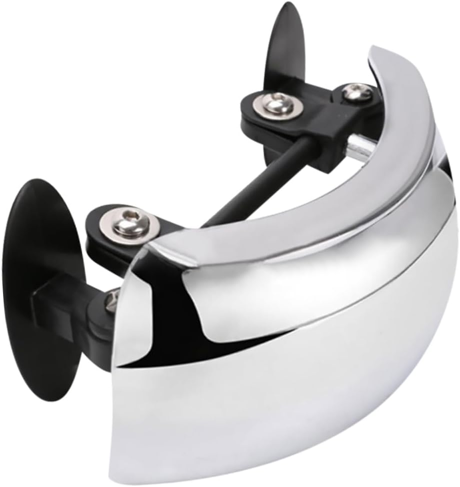 Safety Mirror Wide Angle View for Motorcycles Dirt Bike Mirrors Convex Safety Chrome Finish