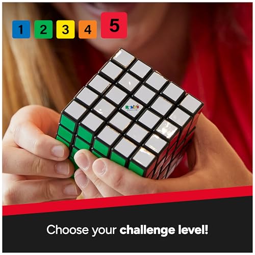 Image of Rubik's Cube, 5x5 Cube Color-Matching Puzzle Highly Complex Problem-Solving STEM Toy Brain Teaser Fidget Toy for Kids, for Ages 8 & Up