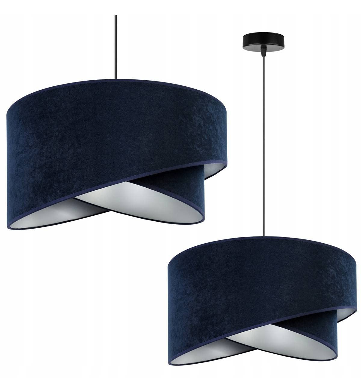 Light-Home Abat Jour Suspension Luminaire Lustre Industriel Milan - Moderne Abat Jour Plafond Pour Chambre Salon Et Cuisine - En Metal - Marine