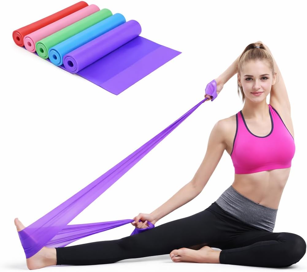 KIT com 3 Faixa Elástica TheraBandS para Exercícios, Fisioterapia, Yoga, Pilates, Musculação – Cores Sortidas Premium