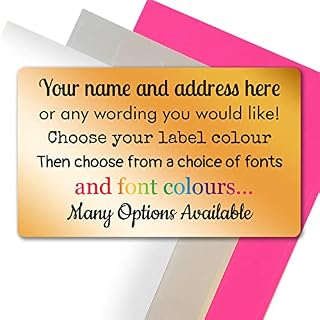 260 Gold Personalised Stickers Labels, 38.1mm x 21.2mm Small Printed Sticky Address Labels for Envelopes, Return Address, Parcels, and Greetings Cards Gifts