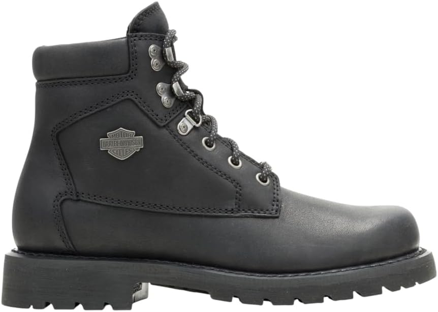 Harley-Davidson Footwear Womens Badlands Casual Boots Ankle Low Heel 1-2" - Black