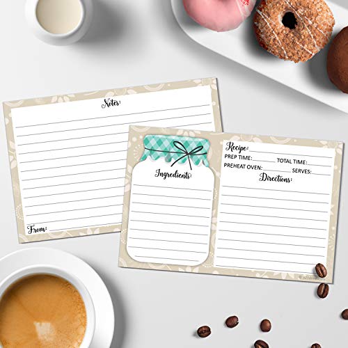 Tarjetas de recetas fabricadas en EE. UU. con papel grueso de alta densidad 4
