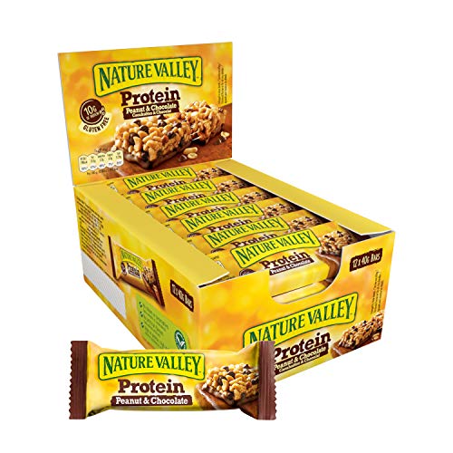 Nature Valley Protein Peanut & Chocolate Gluten Free Cereal Bars 12 x 40g