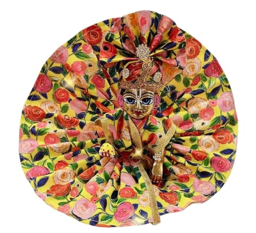 Image of Partish Laddu Gopal Summer Dress with Pagdi (Pack of 8) l Ladoo Gopal Cotton Dress l Kanha Ji Poshak Size 1 (Mix Design, Mix Color, Size 1)