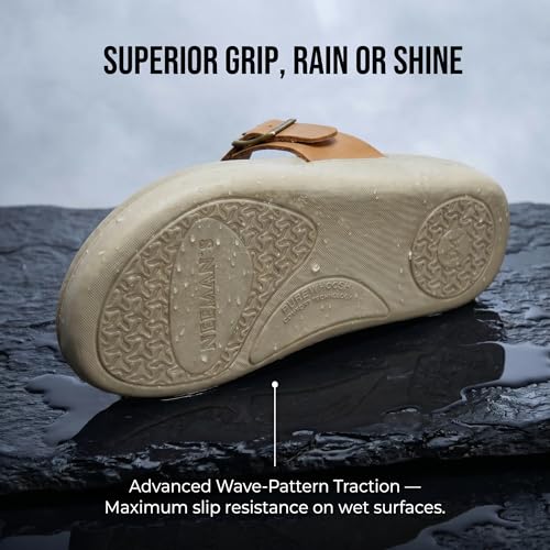 Image of Neeman's PureWhoosh Breeze Sandals for Men | Waterproof Chappal | Casual Slippers with Ergonomic Arch Support & Anti Skid EVA Sole | Adjustable Strap | Lightweight Monsoon Floaters for Beach & Outdoor Wear