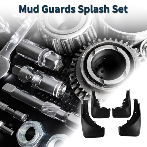 Image of Mud Flaps Splash Guards for Mercedes Benz GLE (WIthout Pedal) 2020-2023 High Configuration W /Mount Accessories Mud Guards Front and Rear 1 Set
