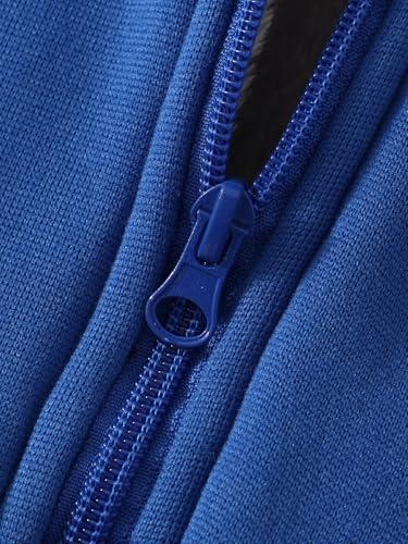 Image of Kids Zip-Up Hooded for Boys Sherpa Lined Jacket Winter Outdoor Sweatshirt Warm Coat 3-14 Years