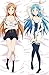 Wtinixtg Arte de la Espada en línea Yuuki Asuna Anime Coverow Cover/Funda de Almohada de Cuerpo, fanáticos de Anime Funda de cojín Favoritos, Patrón de Doble Cara Piel de melocotón / 2WT Caja de ALM