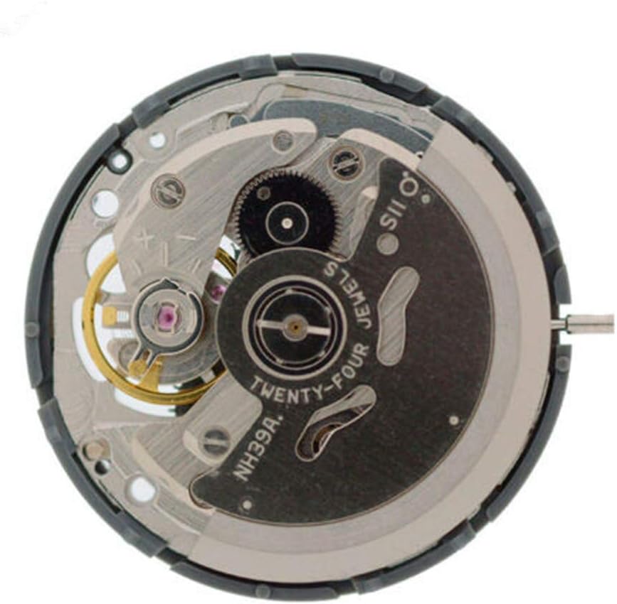 WANSUPYIN2024 24 Jewels Automatic GMT 3 Hands 24-Hour Mechanical Movement with Open Balance Watch Replacement Spare Parts for Japan NH39A 24 Accessories