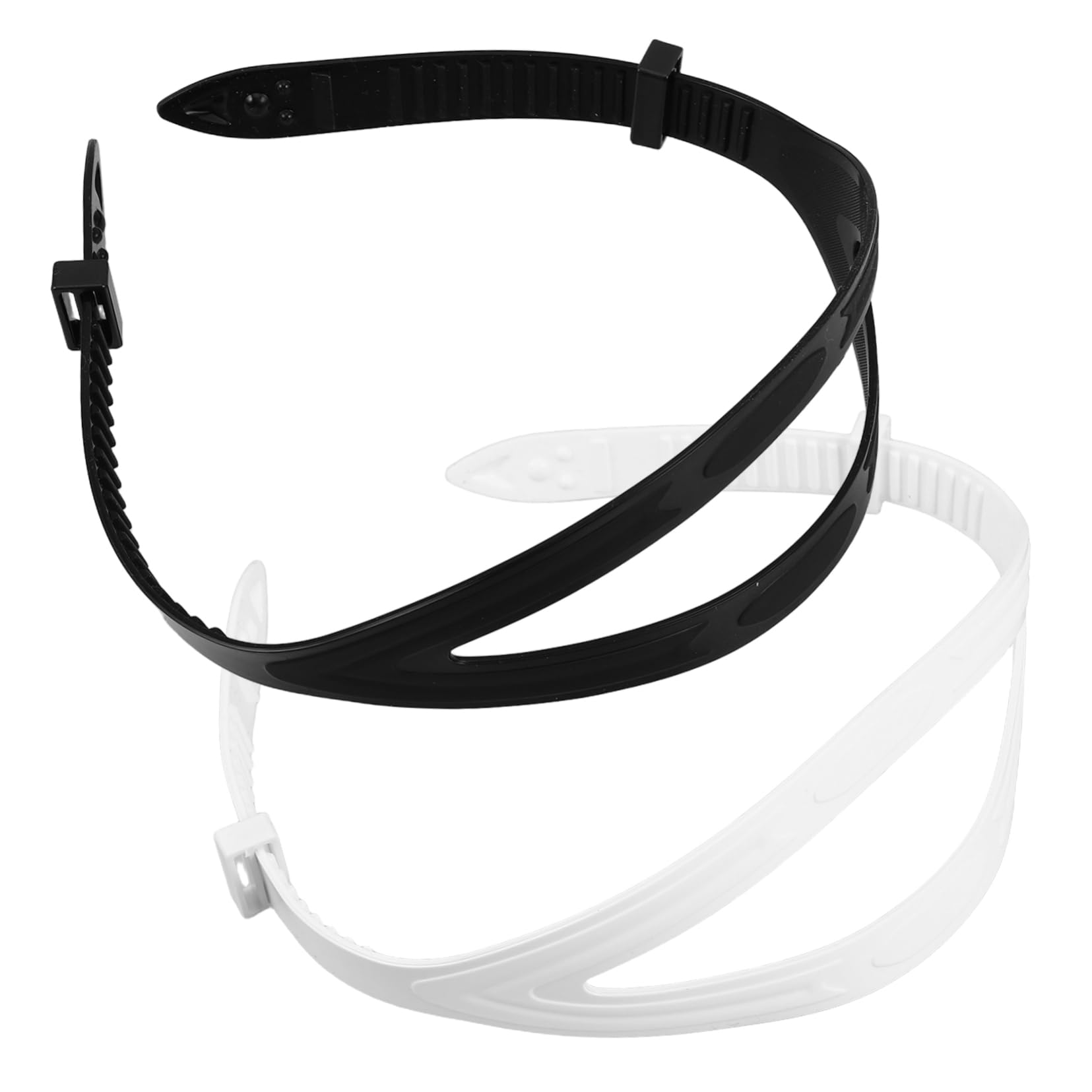 GANAZONO 2Pcs Silicone Safety Strap for Diving Mask Comfortable Neck Strap for Goggles Eyewear Retainer for Swimming Scuba and Water Sports