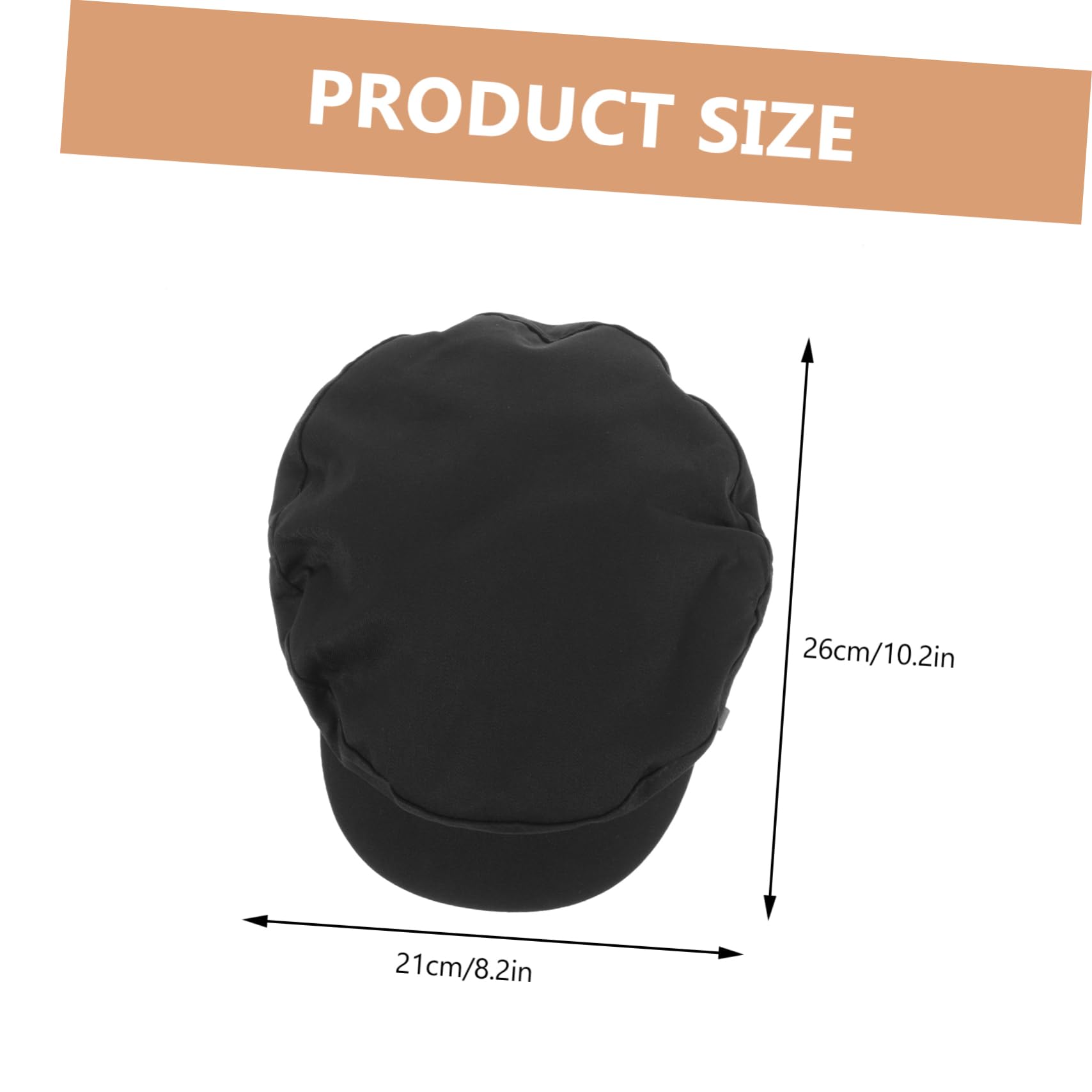 VANZACK Women's Stylish Beret Hat Peaked Caps Fashionable Wide Brim Hats for Women Black