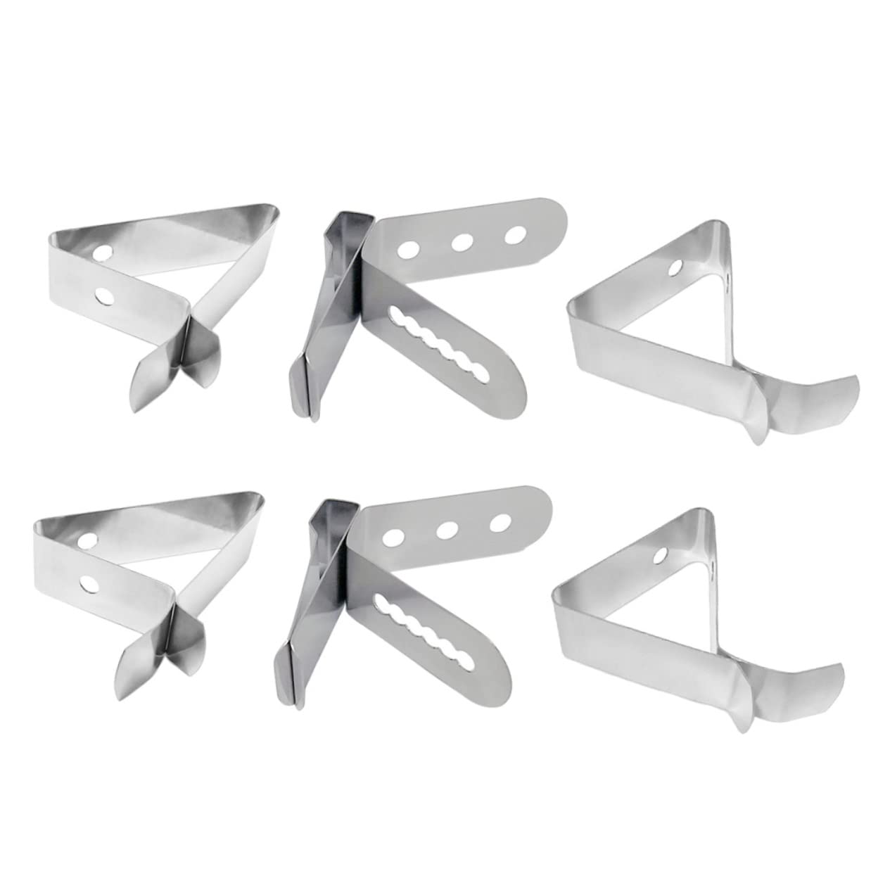 KICHOUSE 6Pcs Stainless Steel Thermometer Probe Clip Holders for Coffee Cups and Clip Holders for Accurate Temperature Reading in Beverages