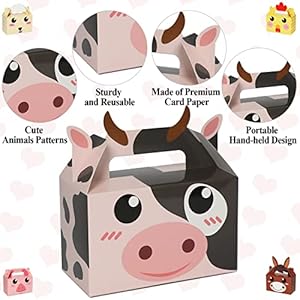 12packfarmanimalpartyfavorboxesfarmthemebirthdaygoodieboxesfarmhouseanimalsgiftcandybagsbarnyardtreatboxesforkidsgirlsbabyshowerpartydecorationssupplies Urban Country Home Decor 12 pack farm animal party favor boxes farm theme birthday goodie boxes farmhouse animals gift candy bags barnyard treat boxes for kids girls baby shower party decorations supplies urban country home decor