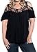 PinupArt Women's Off the Shoulder Classic Pull-On plus Size Lace Knit Top