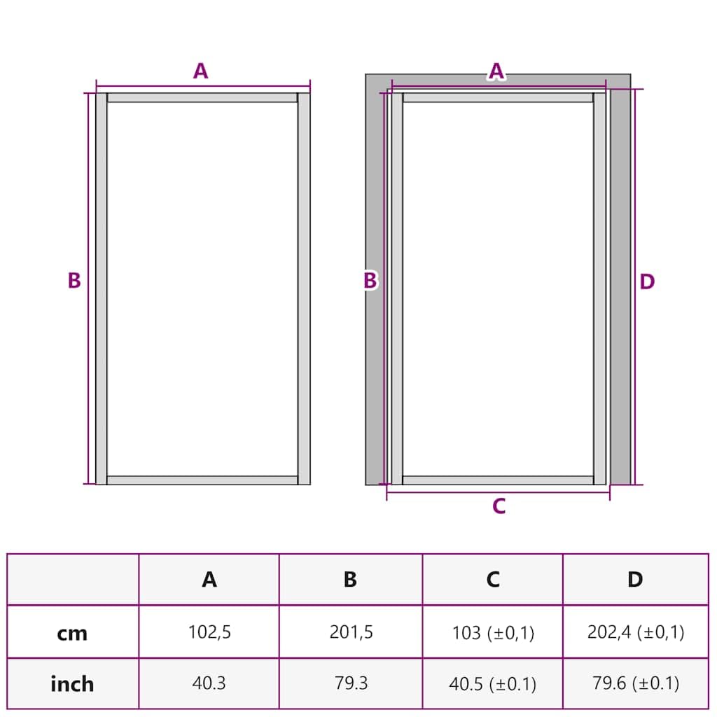 Porte d intérieur Noir 102x201,5 cm Trempé verre aluminium fin