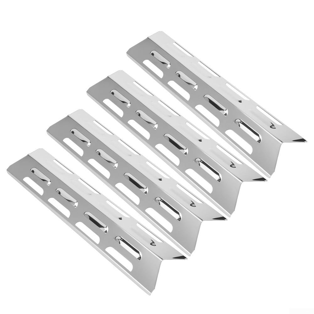 4Pcs Barbecue Heat Plate, Stainless Steel BBQ Spares Gas Grill Replacement Parts For Kenmore, For Master Forge, For Perfect Flame, For Uniflame