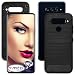 Produktbild mtb more energy® Hülle Carbon für LG V40 ThinQ (V405, 6.4'') - Schwarz - flexibel - TPU Case Cover Tasche Schutzhülle