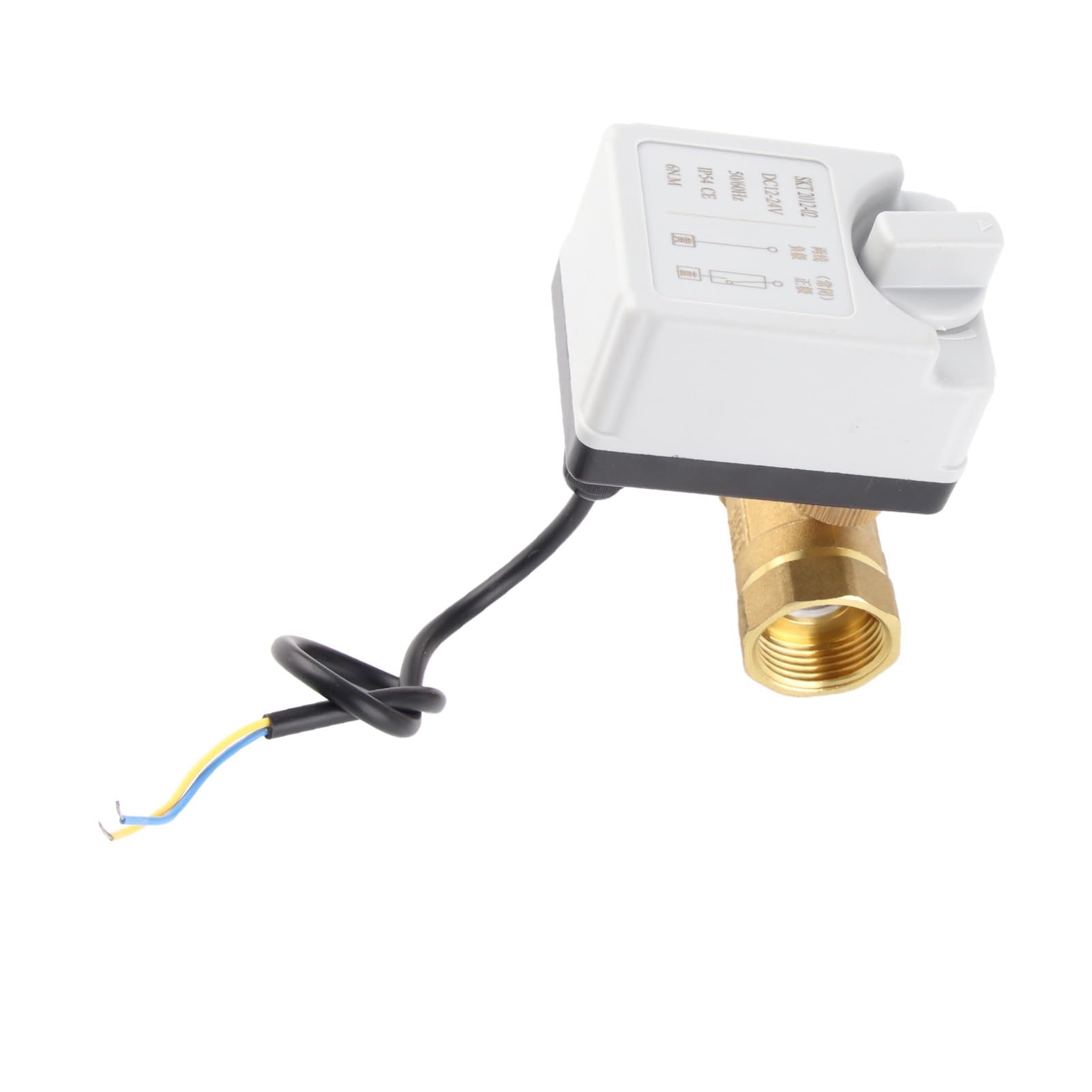 VALVOLA A SFERA MOTORIZZATA OTTONE ABS SMART CONTROL RESISTENTE ALL'ACQUA DN25 DC 12V‑24V ACCESSORIO Uso industriale