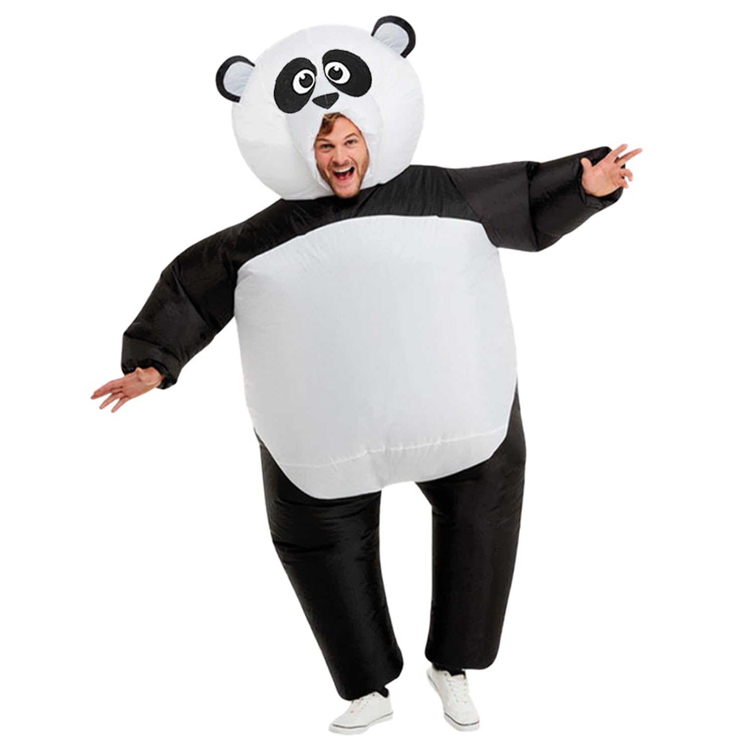 Original Cup AirSuit® Inflatable Panda Costume | Unusual Costume Adult Size 160 to 190 cm | Made of Highly Durable Polyester - Comfortable to Wear | Inflation System Included | OriginalCup®
