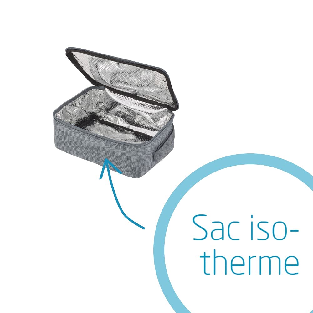 Maxi-Cosi Sac à Langer Modern Bag avec Matelas à Langer/Poche Isotherme, Essential Black (noir)