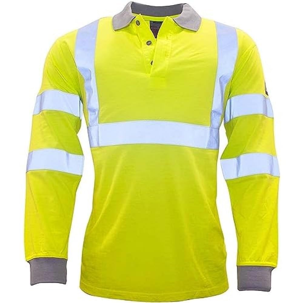 Portwest FR77 Modaflame Polo Hemd Leicht Reflektierend Antistatisch Langarm